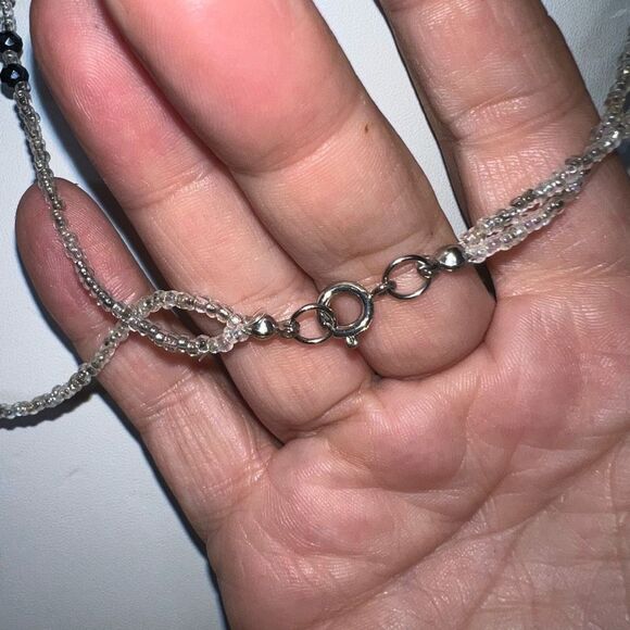 Vintage Double Layer Seed Bead Necklace - Picture 6 of 8